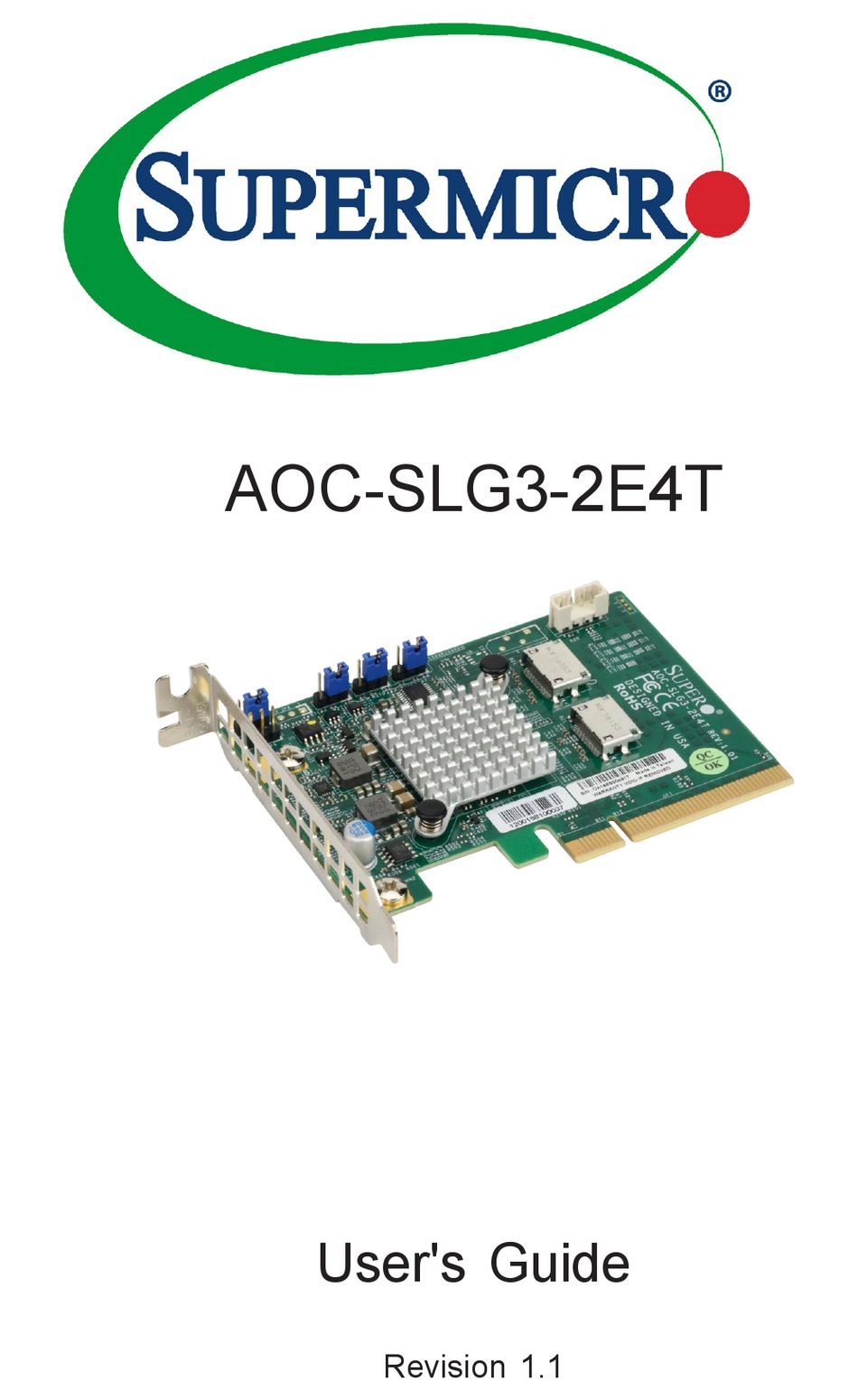 Supermicro Aoc Slg3 2e4t User Manual Pdf Download Manualslib