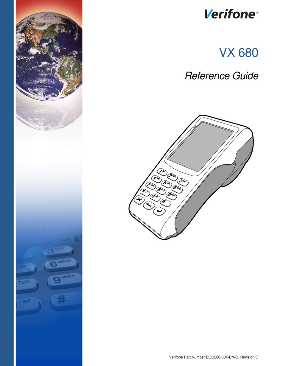 VERIFONE VX 680 REFERENCE MANUAL Pdf Download | ManualsLib