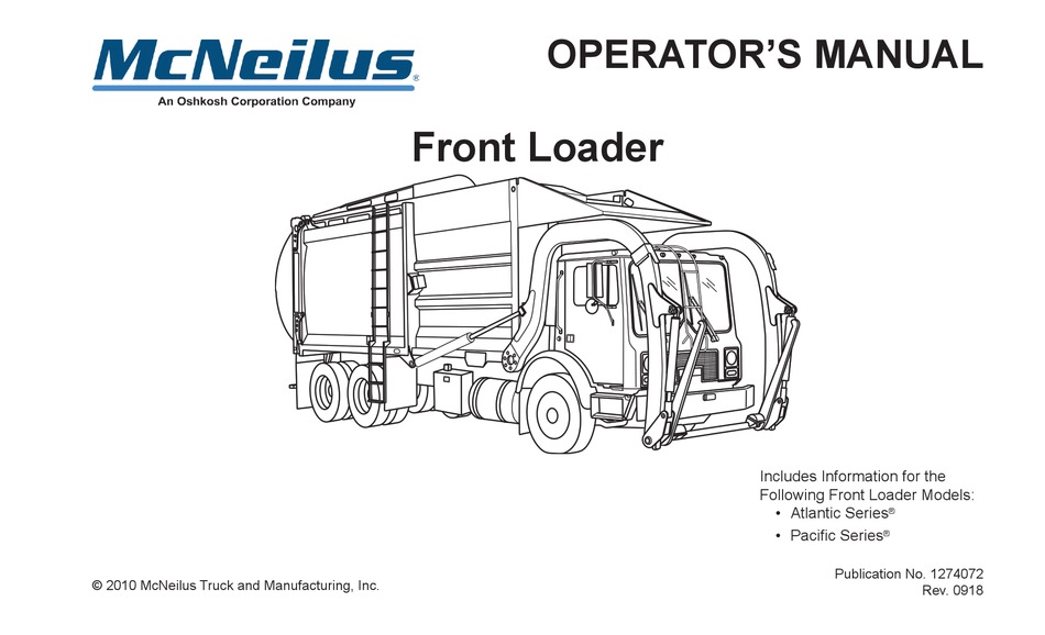 MCNEILUS PACIFIC SERIES OPERATOR'S MANUAL Pdf Download ManualsLib