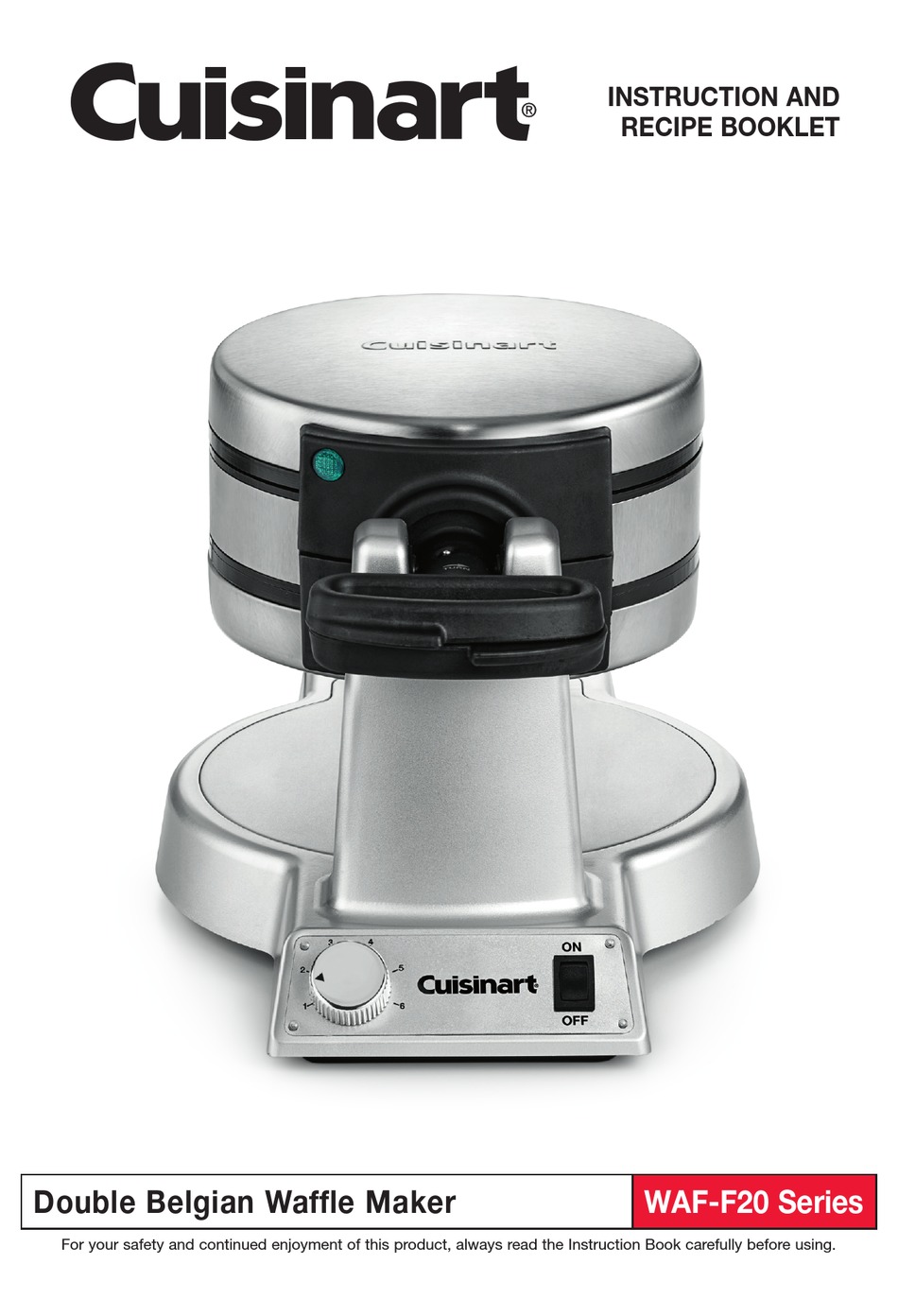 Cuisinart Waf F20 Series Instruction And Recipe Booklet Pdf Download Manualslib