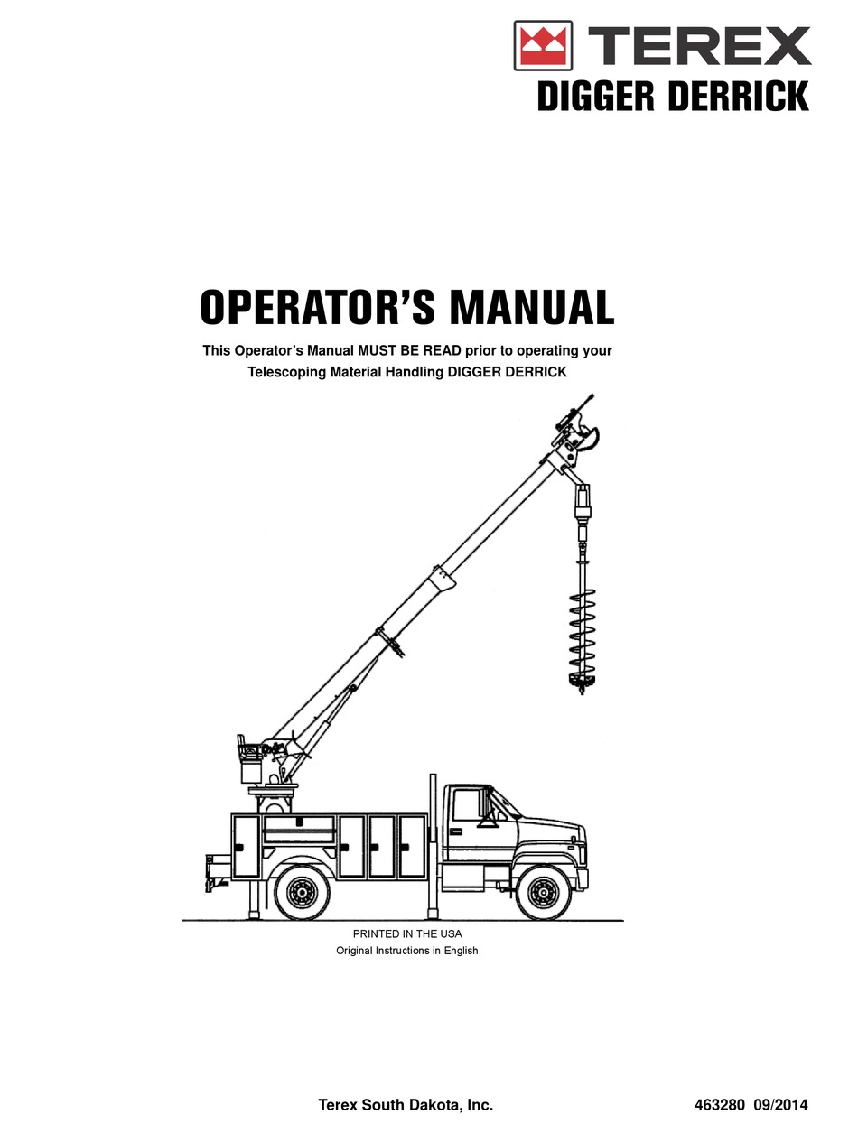 telelect digger derrick manual