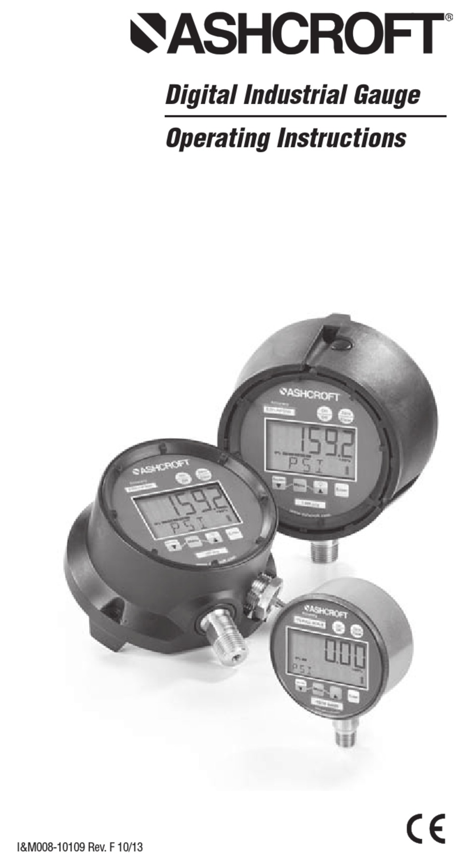 ASHCROFT 2074 OPERATING INSTRUCTIONS MANUAL Pdf Download ManualsLib