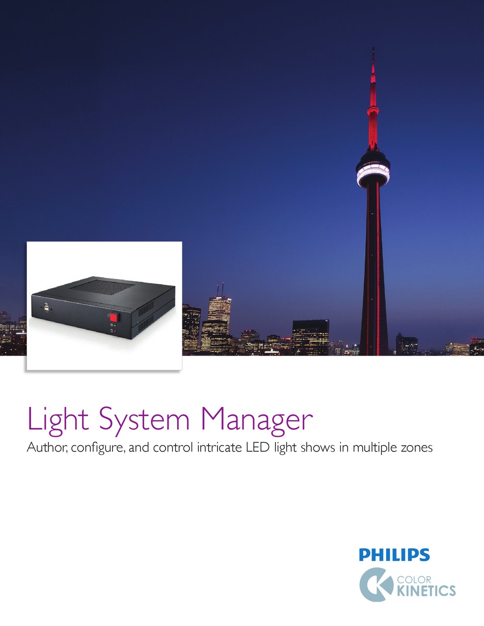 PHILIPS LIGHT SYSTEM MANAGER MANUAL Pdf Download ManualsLib