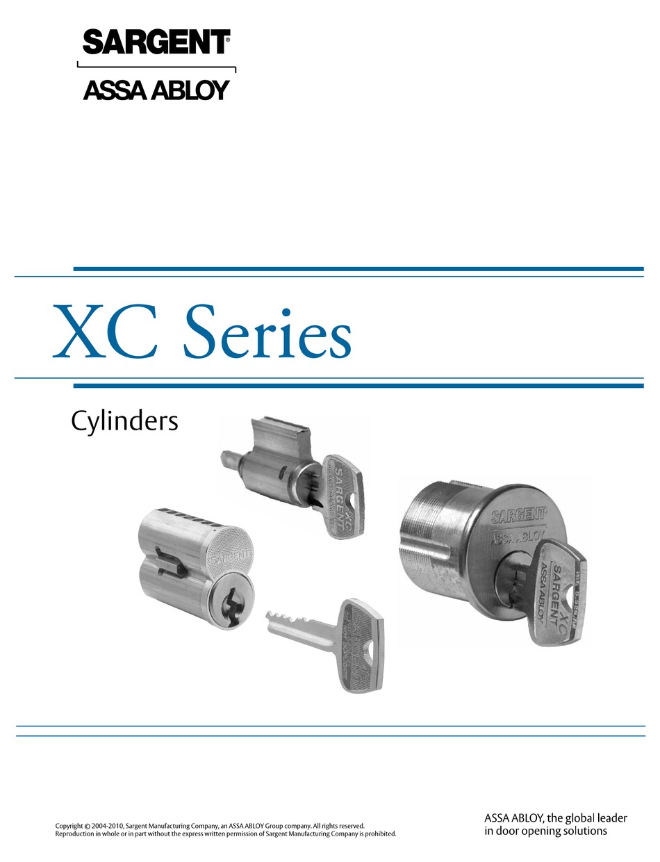 ASSA ABLOY SARGENT XC SERIES MANUAL Pdf Download ManualsLib