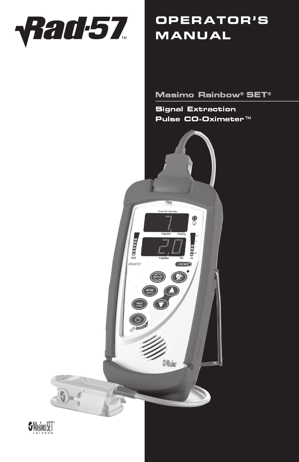 MASIMO SET RAINBOW SET RAD-57 OPERATOR'S MANUAL Pdf Download | ManualsLib