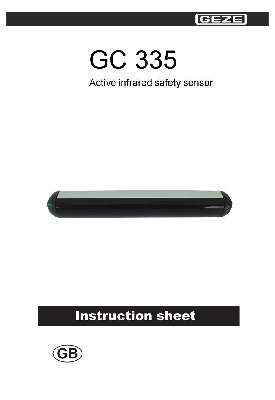 GEZE GC 335 INSTRUCTION SHEET Pdf Download ManualsLib