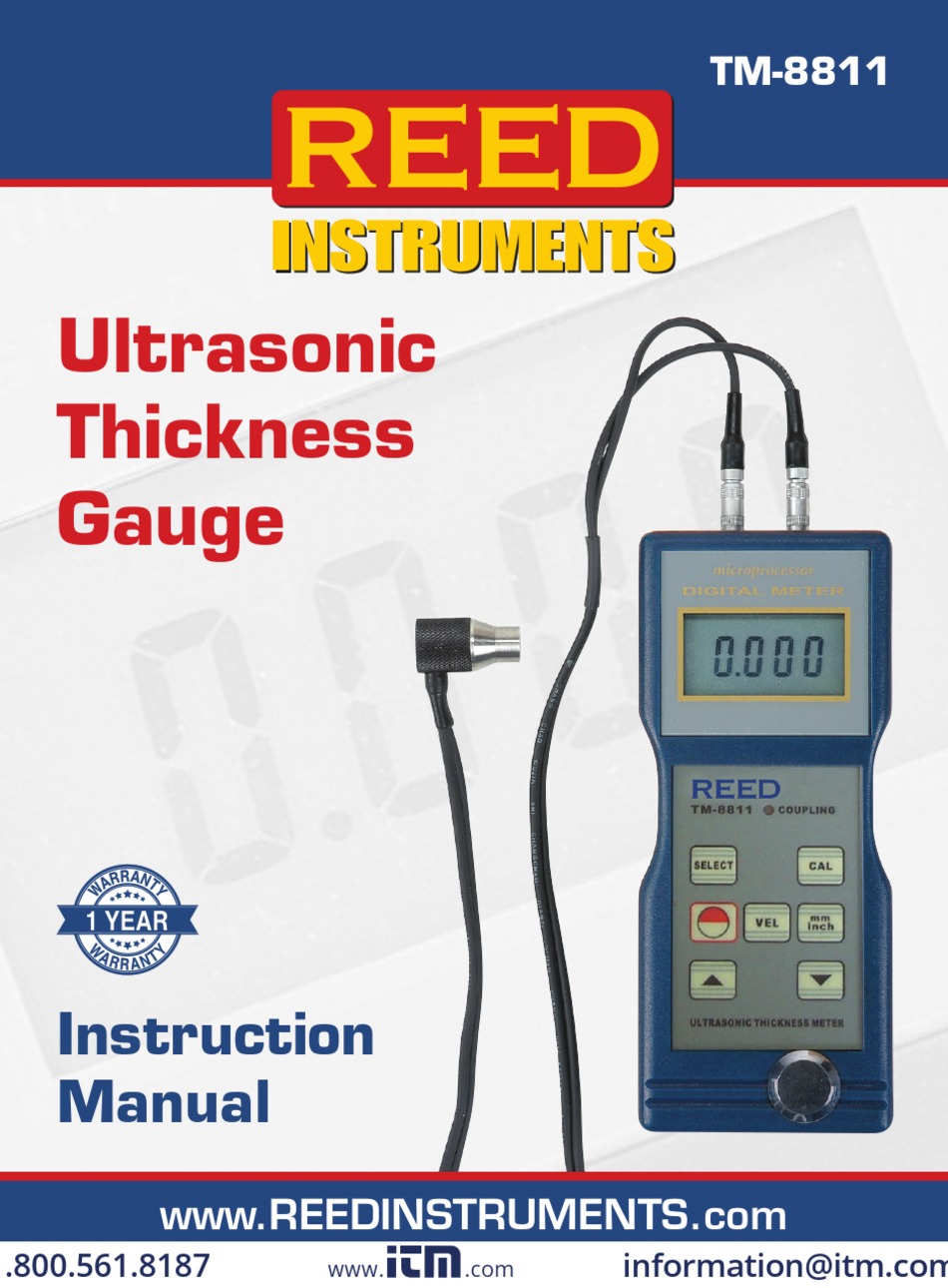 REED INSTRUMENTS TM8811 INSTRUCTION MANUAL Pdf Download ManualsLib