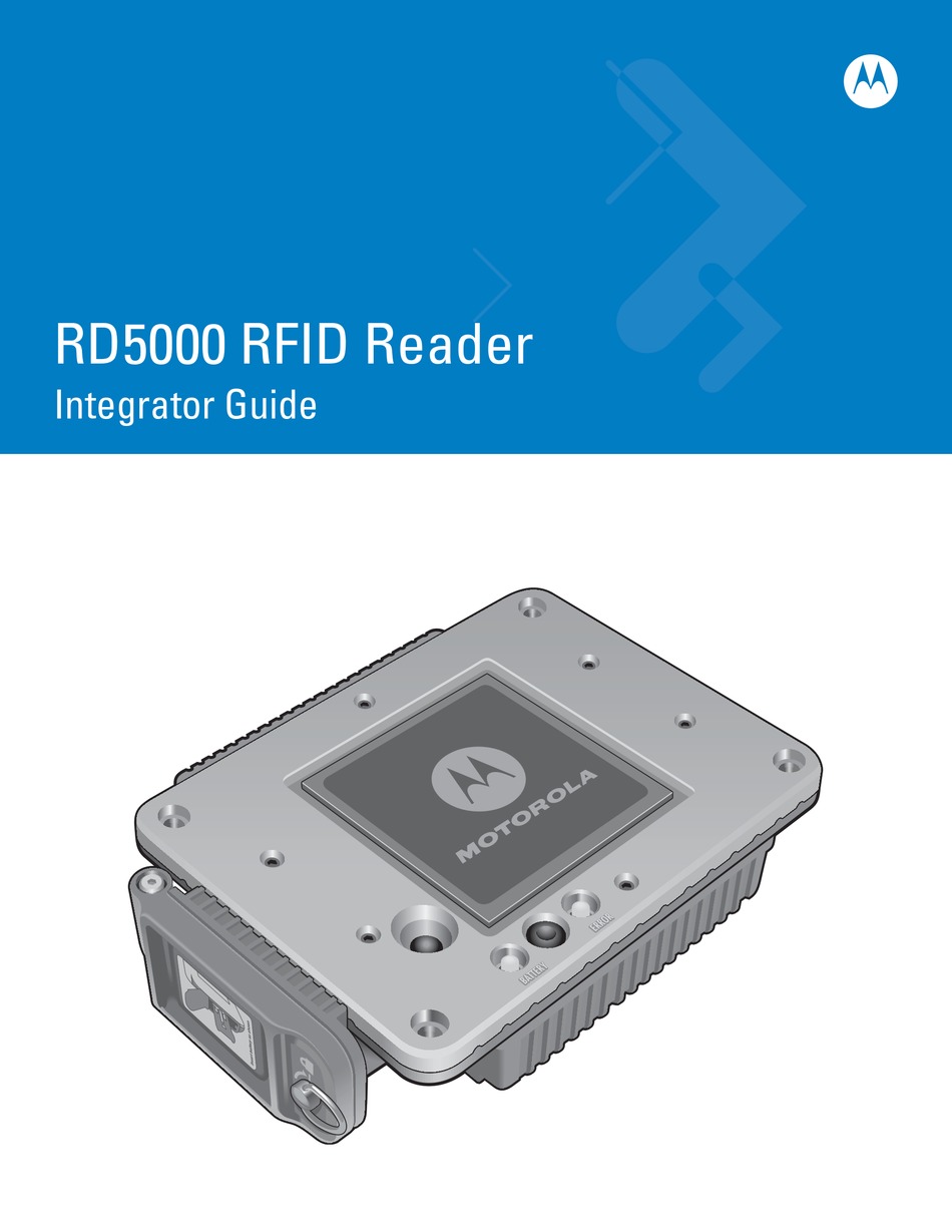 MOTOROLA RD5000 INTEGRATOR MANUAL Pdf Download ManualsLib