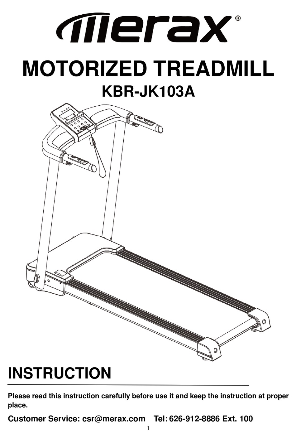 Merax treadmill user manual hot sale