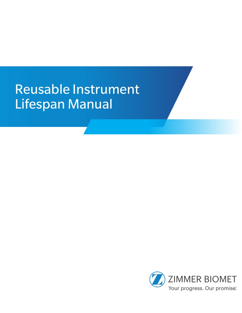 ZIMMER BIOMET LIFESPAN MANUAL Pdf Download ManualsLib