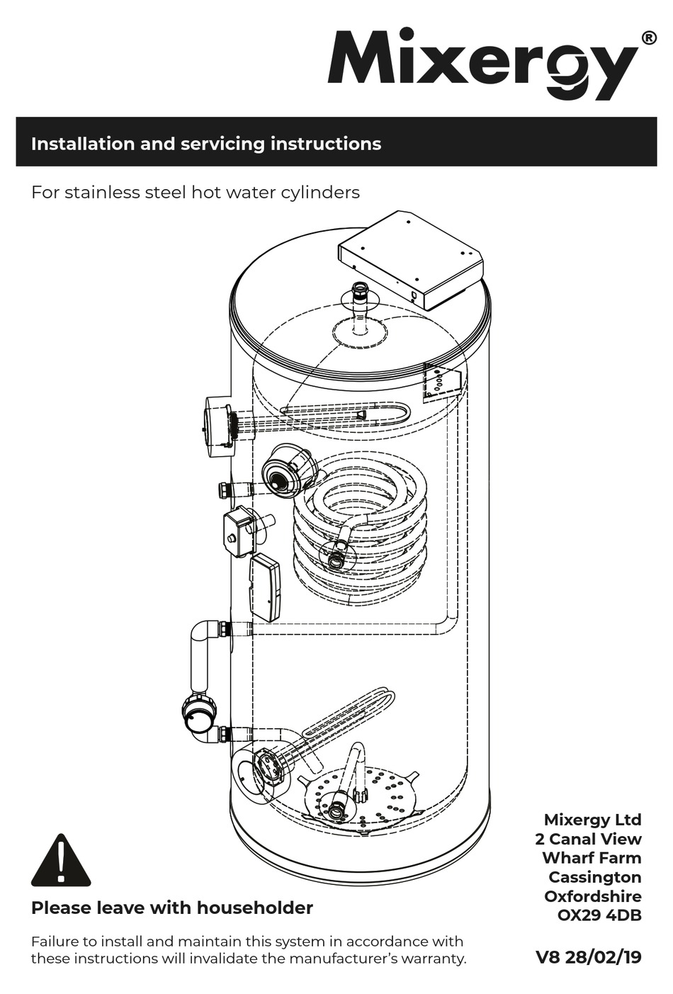 MIXERGY M0008 INSTALLATION AND SERVICING INSTRUCTIONS Pdf Download |  ManualsLib