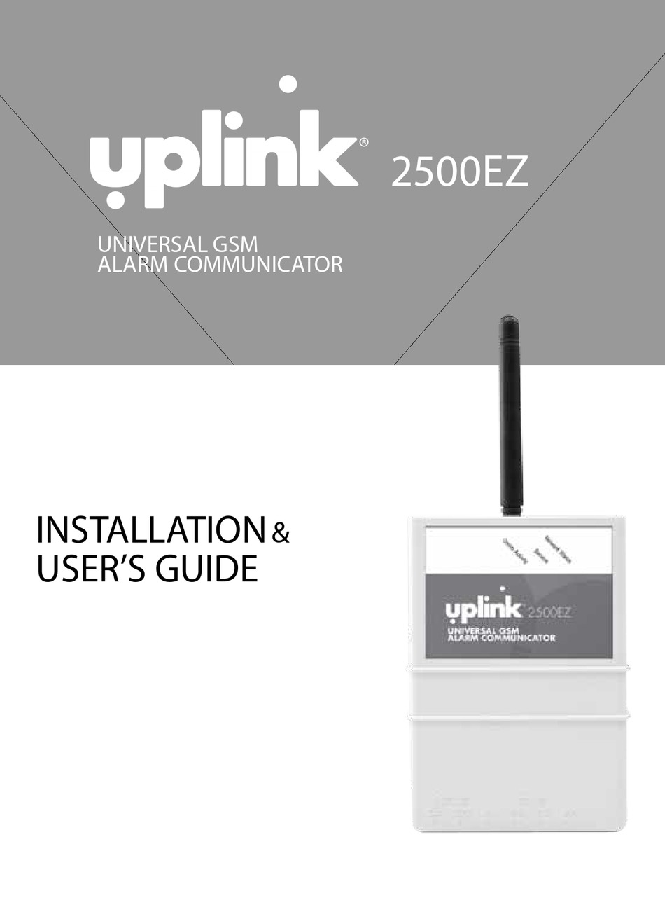UPLINK 2500EZ INSTALLATION & USER MANUAL Pdf Download ManualsLib