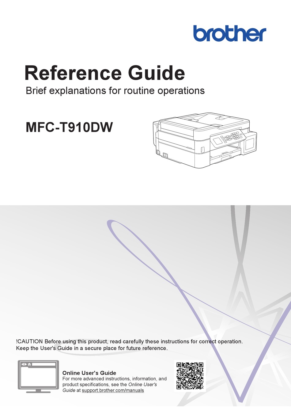 BROTHER MFC T910DW REFERENCE MANUAL Pdf Download ManualsLib   Brother Mfc T910dw 