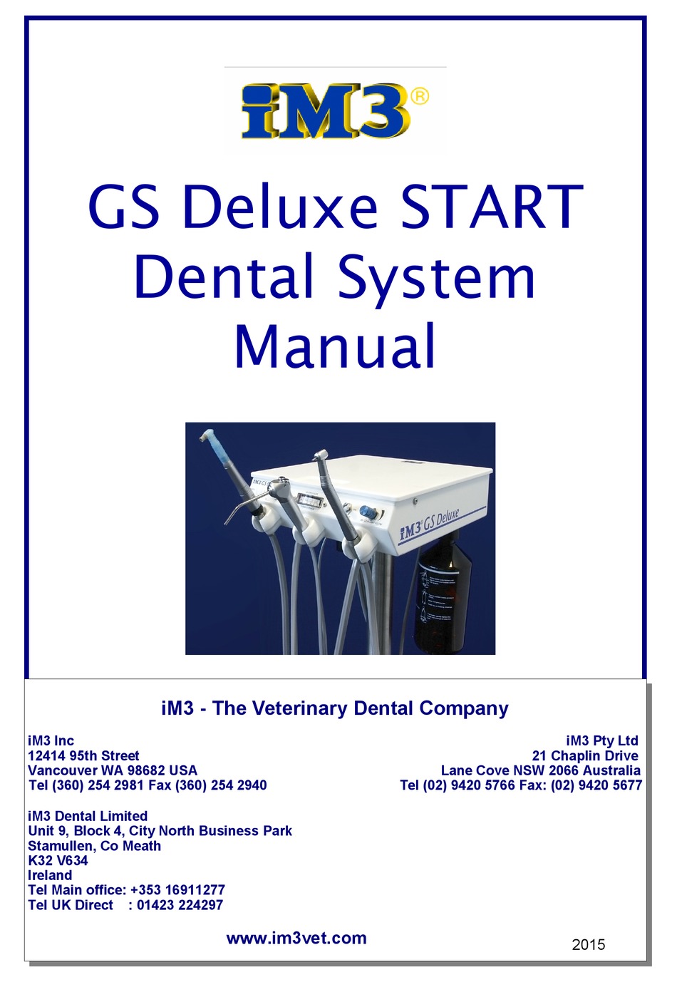 IM3 GS DELUXE START OPERATING MANUAL Pdf Download ManualsLib
