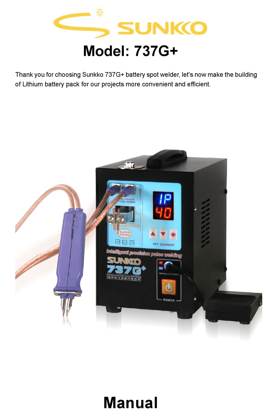 SUNKKO 737G+ MANUAL Pdf Download | ManualsLib