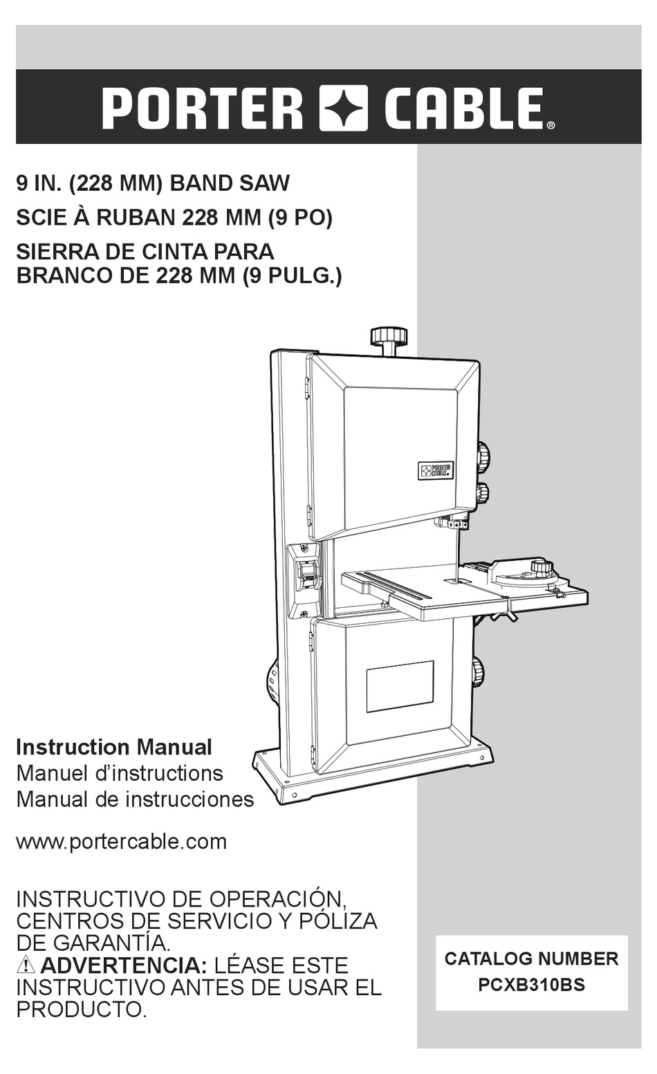 Porter Cable Pcxb310bs Instruction Manual Pdf Download Manualslib