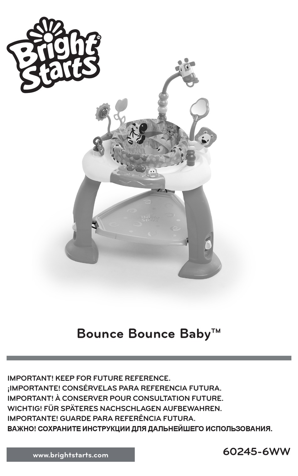 BRIGHT STARTS BOUNCE BOUNCE BABY 60245 MANUAL Pdf Download ManualsLib