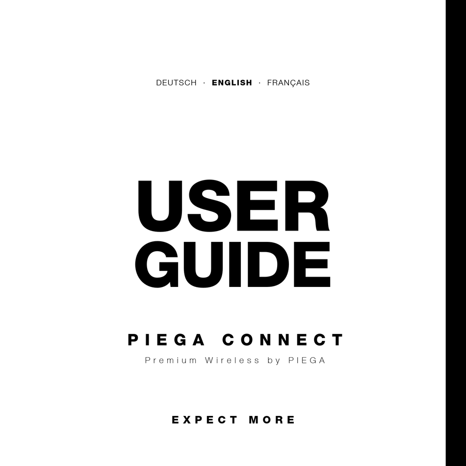 PIEGA PREMIUM WIRELESS SERIES USER MANUAL Pdf Download ManualsLib