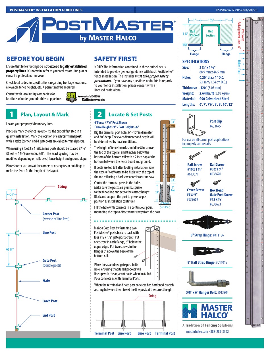 Master Halco Postmaster Installation Manuallines Pdf Download Manualslib Master Halco Postmaster Installation Manuallines Pdf Download Manualslib