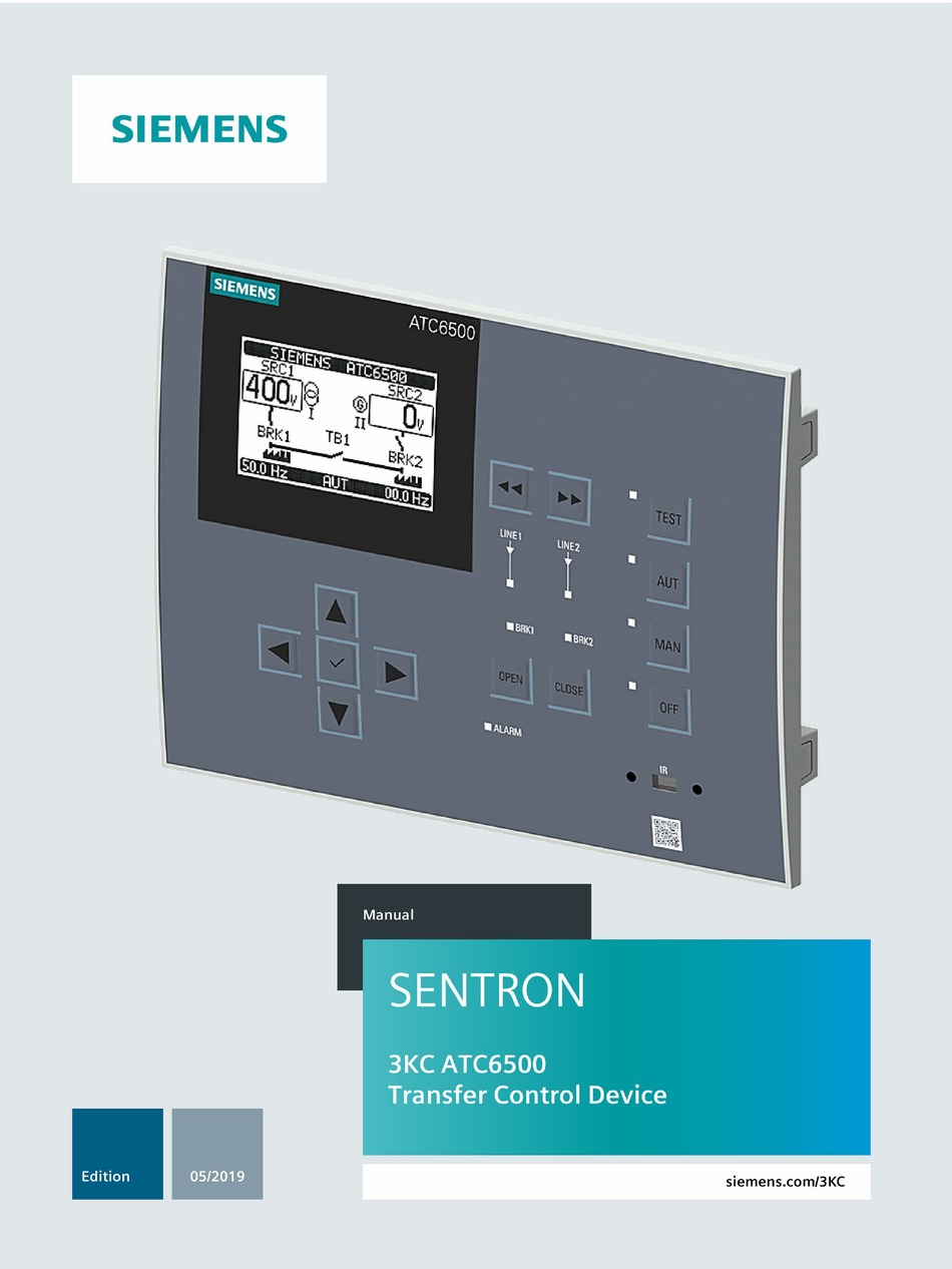 SIEMENS SENTRON ATC6500 MANUAL Pdf Download | ManualsLib