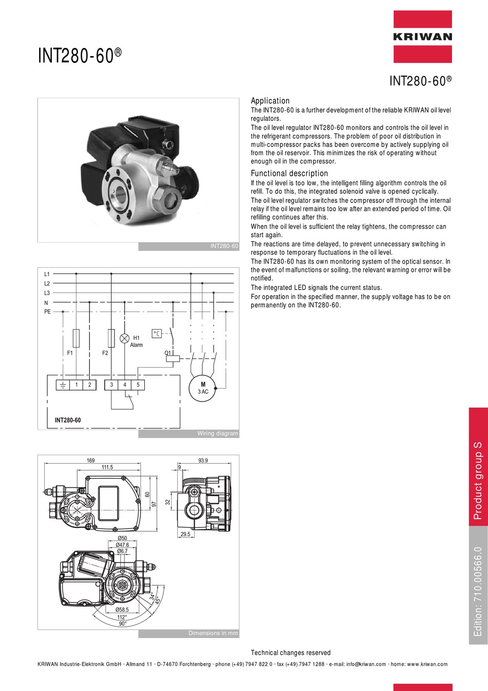 KRIWAN INT28060 QUICK START MANUAL Pdf Download ManualsLib