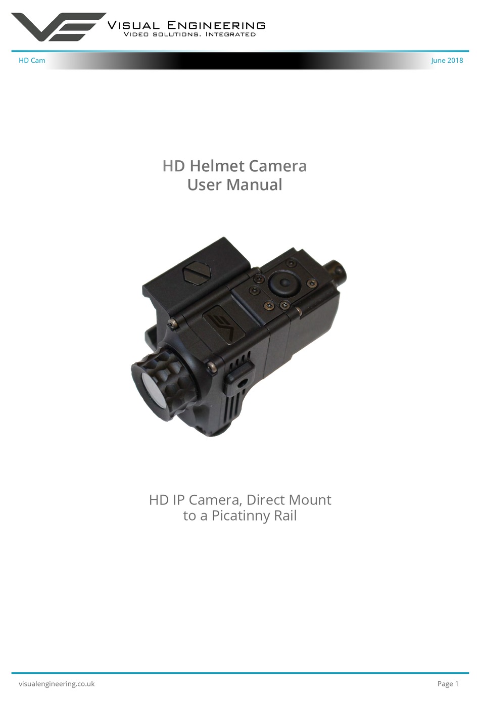 VISUAL ENGINEERING HD CAM USER MANUAL Pdf Download | ManualsLib
