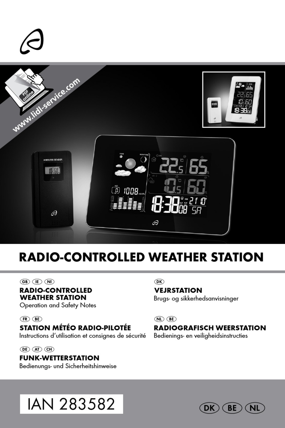 AURIOL® Station météo radio-pilotée