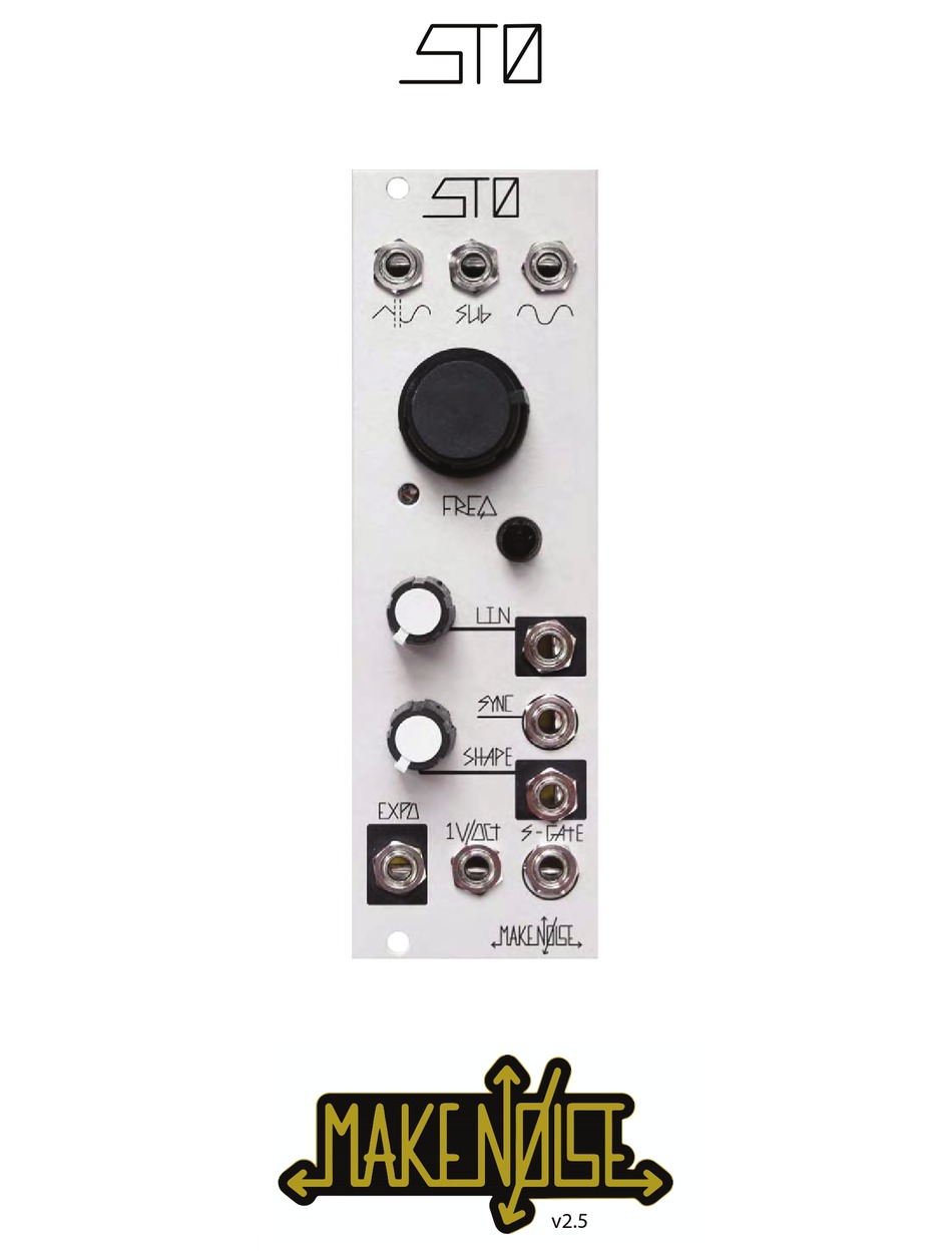 Patch Ideas - Make Noise STO Manual [Page 9] | ManualsLib