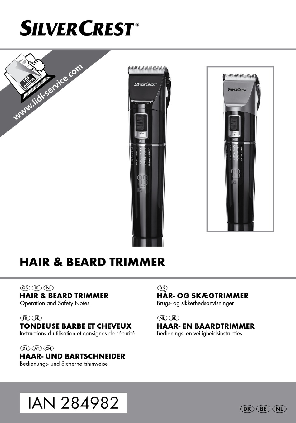 silvercrest cordless hair and beard trimmer
