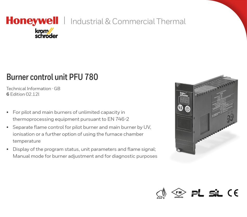 HONEYWELL KROM SCHRODER PFU 780 TECHNICAL INFORMATION Pdf Download ...