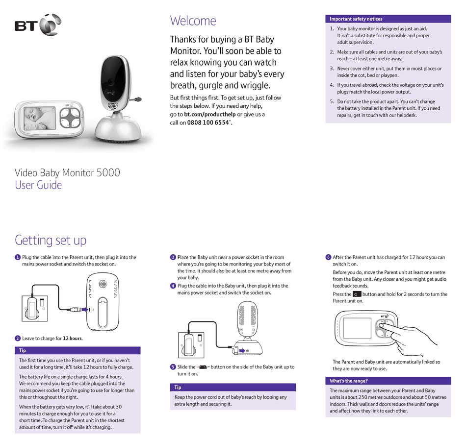 bt baby monitor not linking