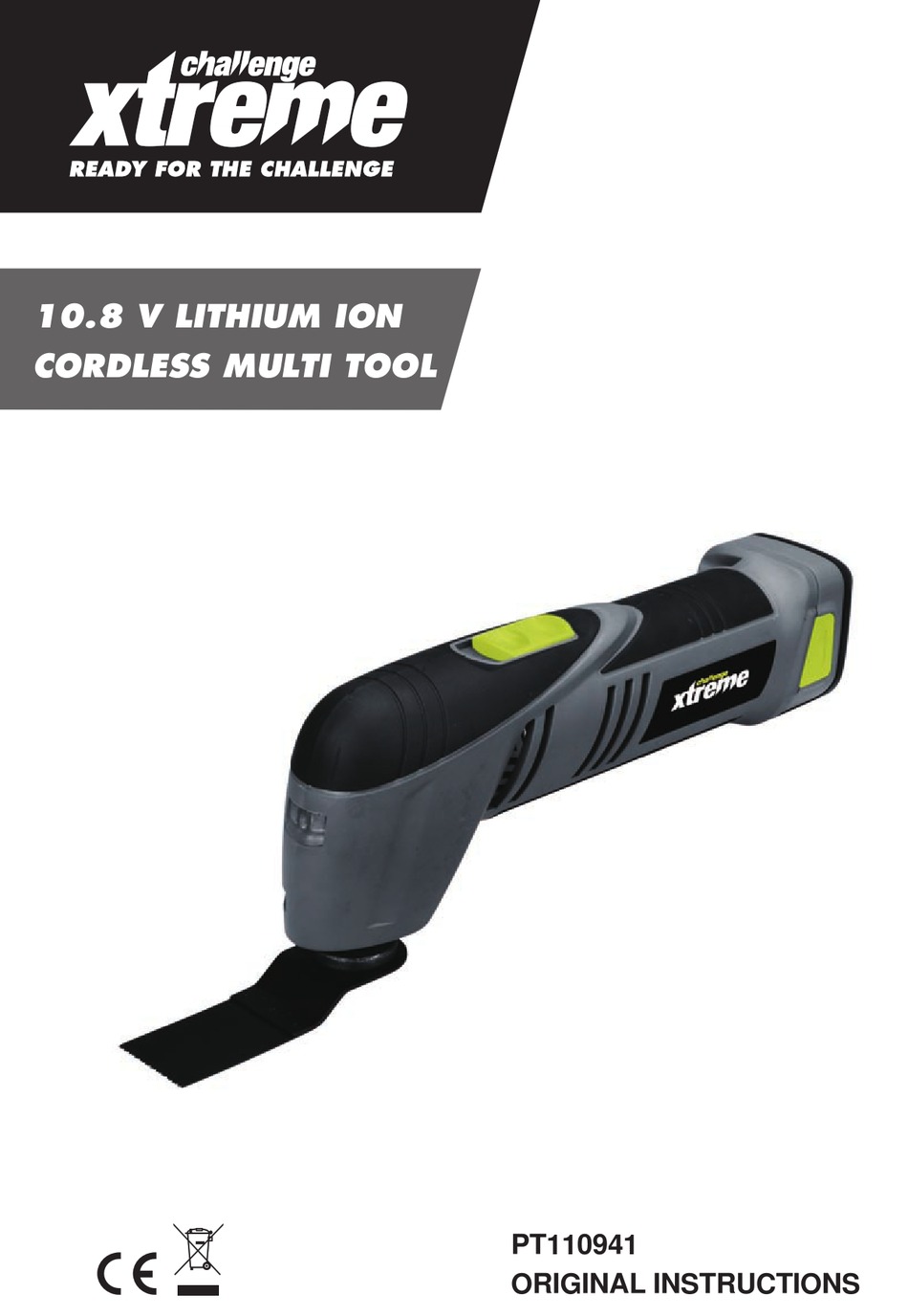 CHALLENGE XTREME PT110941 ORIGINAL INSTRUCTIONS MANUAL Pdf Download