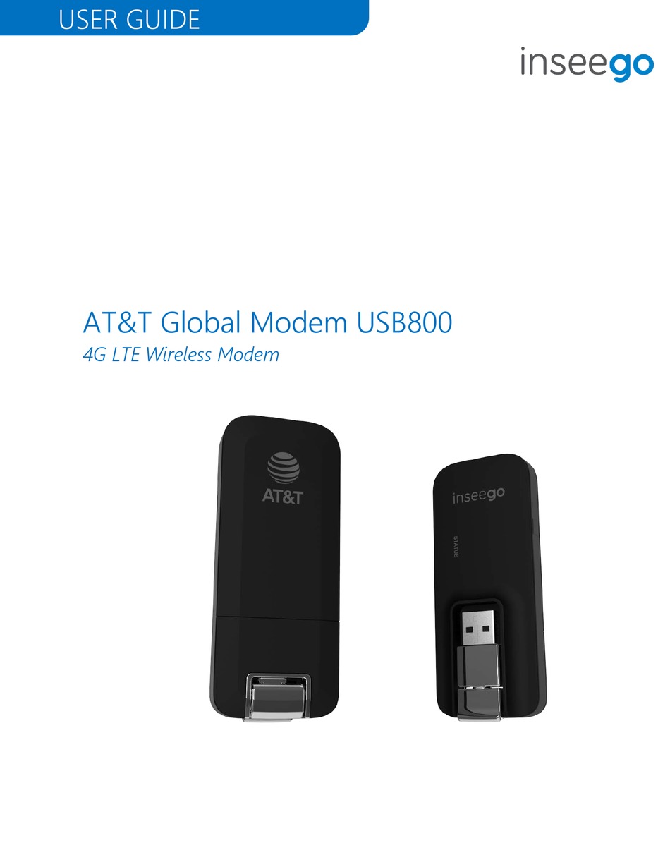 INSEEGO AT&T GLOBAL MODEM USB800 USER MANUAL Pdf Download ManualsLib