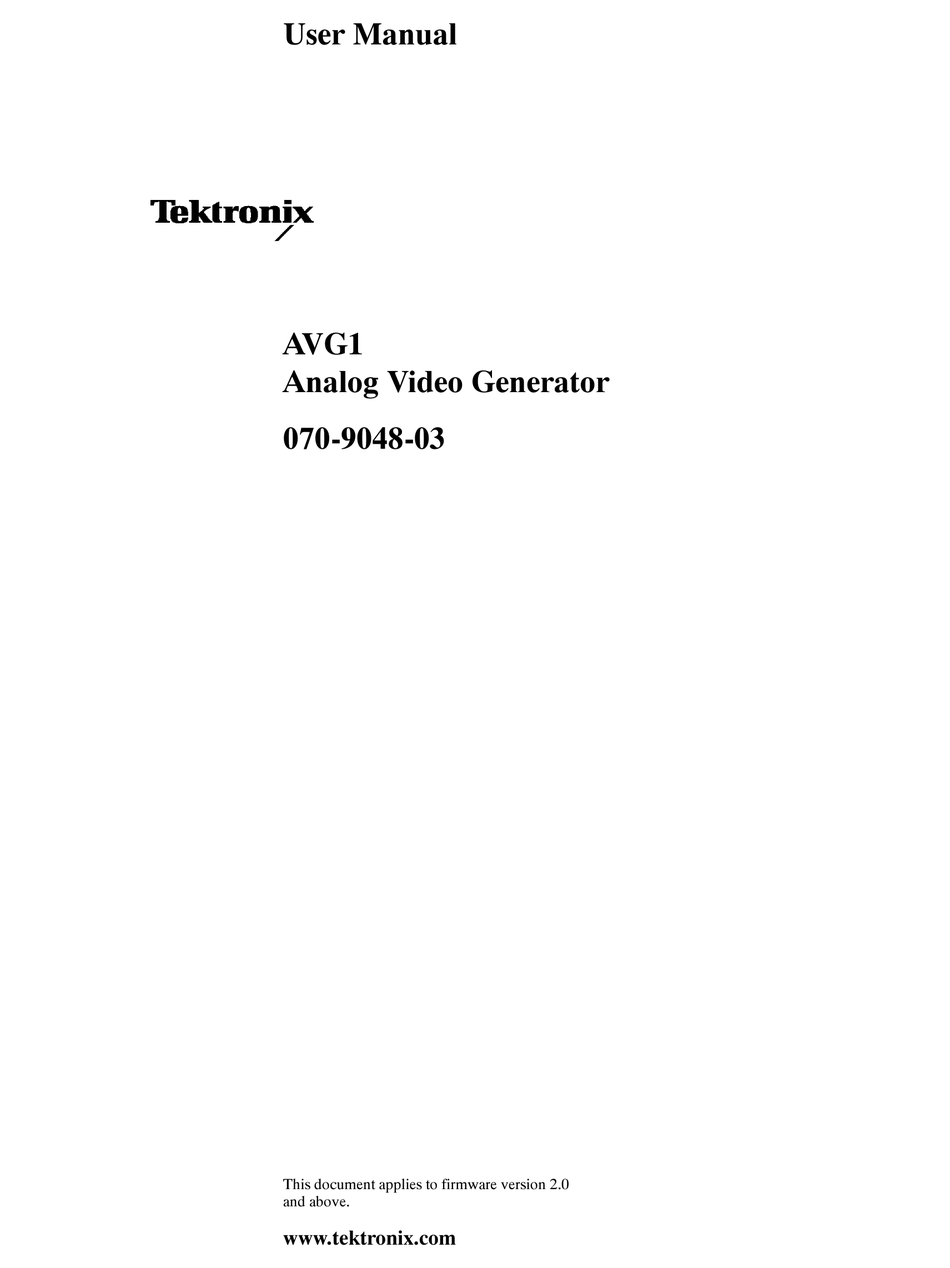 Tektronix AGL1 Tested Analog Generator Lock Option Module 