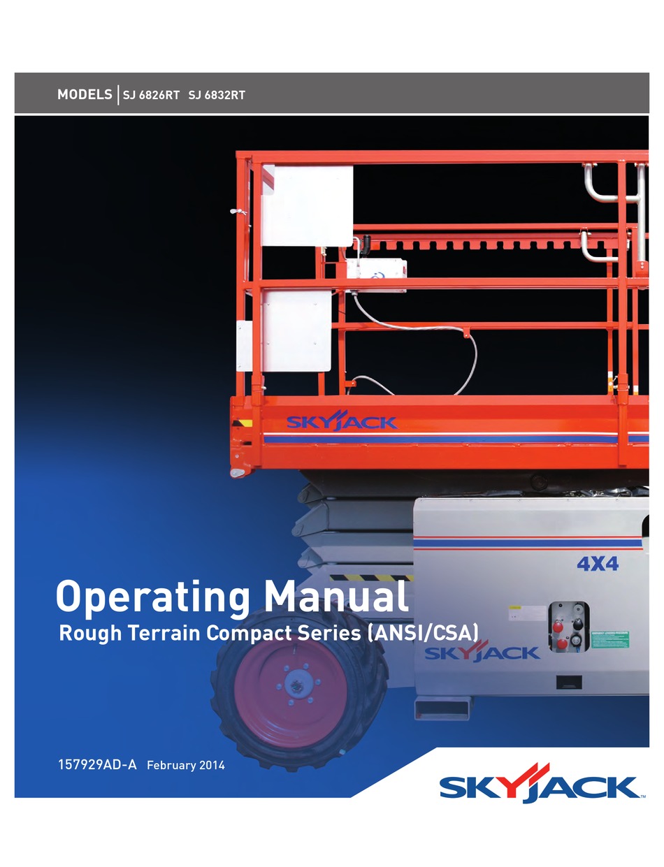 SKYJACK SJ 6826RT OPERATING MANUAL Pdf Download ManualsLib