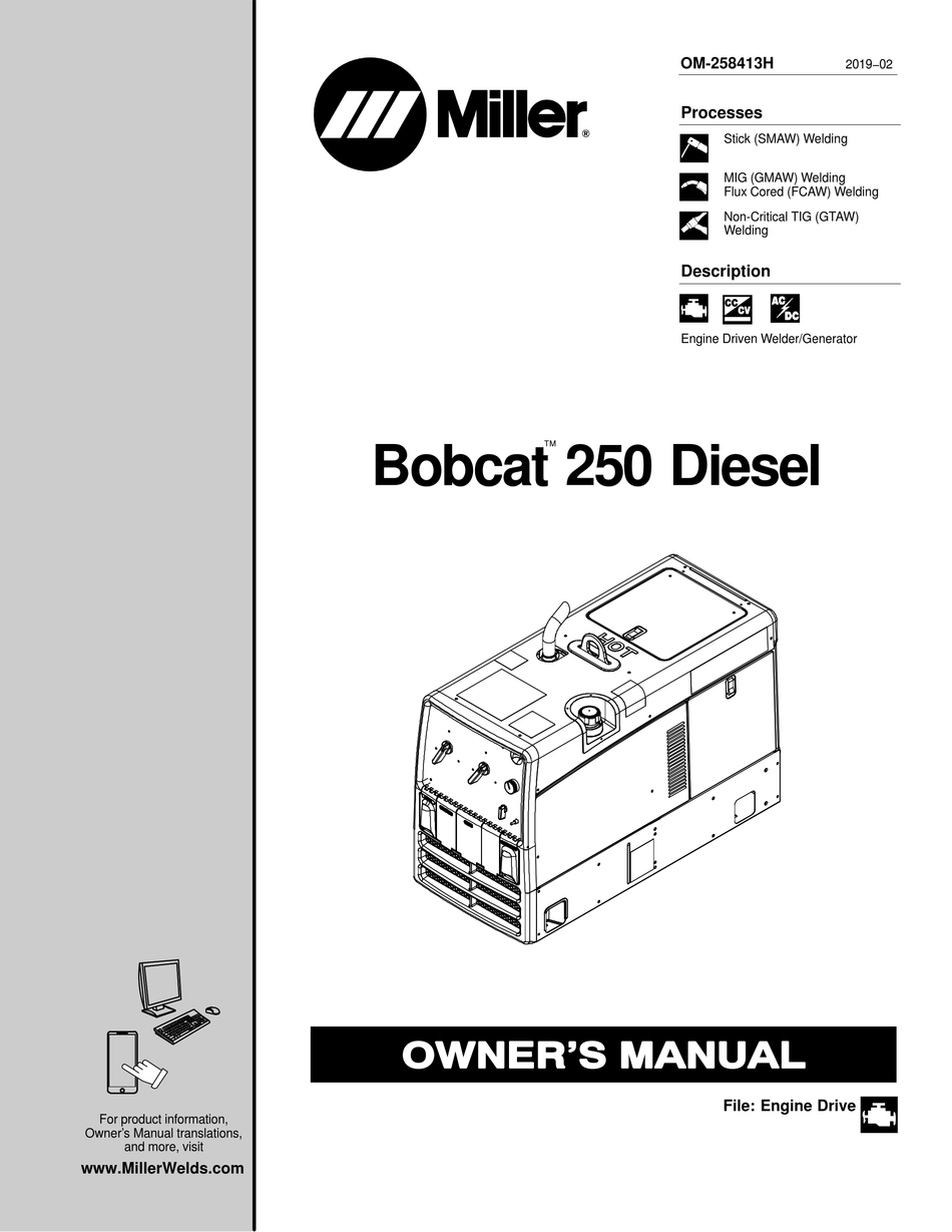 Miller Bobcat 250 Wiring Schematic - Wiring Diagram