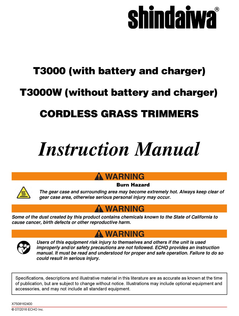 shindaiwa battery trimmer