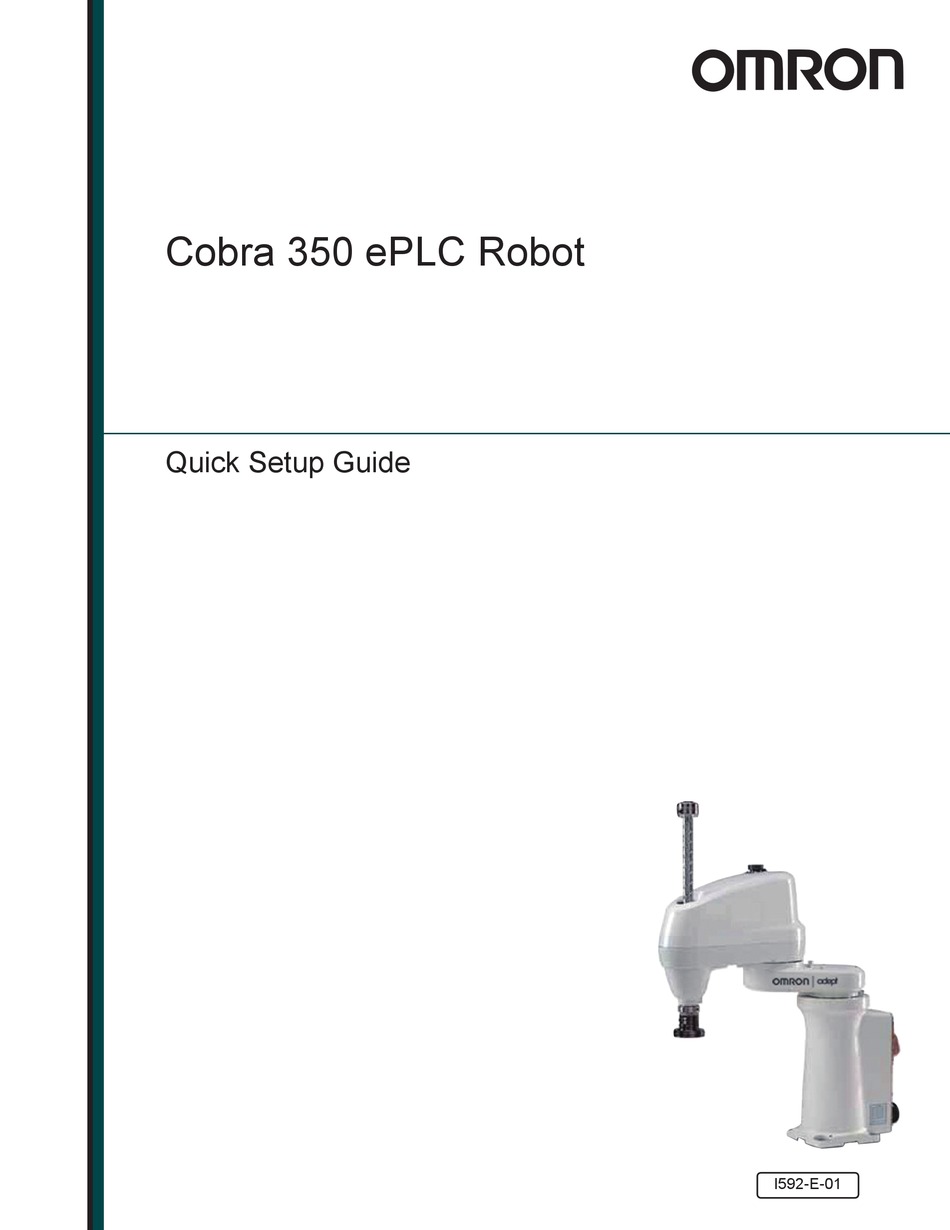 OMRON COBRA 350 EPLC QUICK SETUP MANUAL Pdf Download ManualsLib