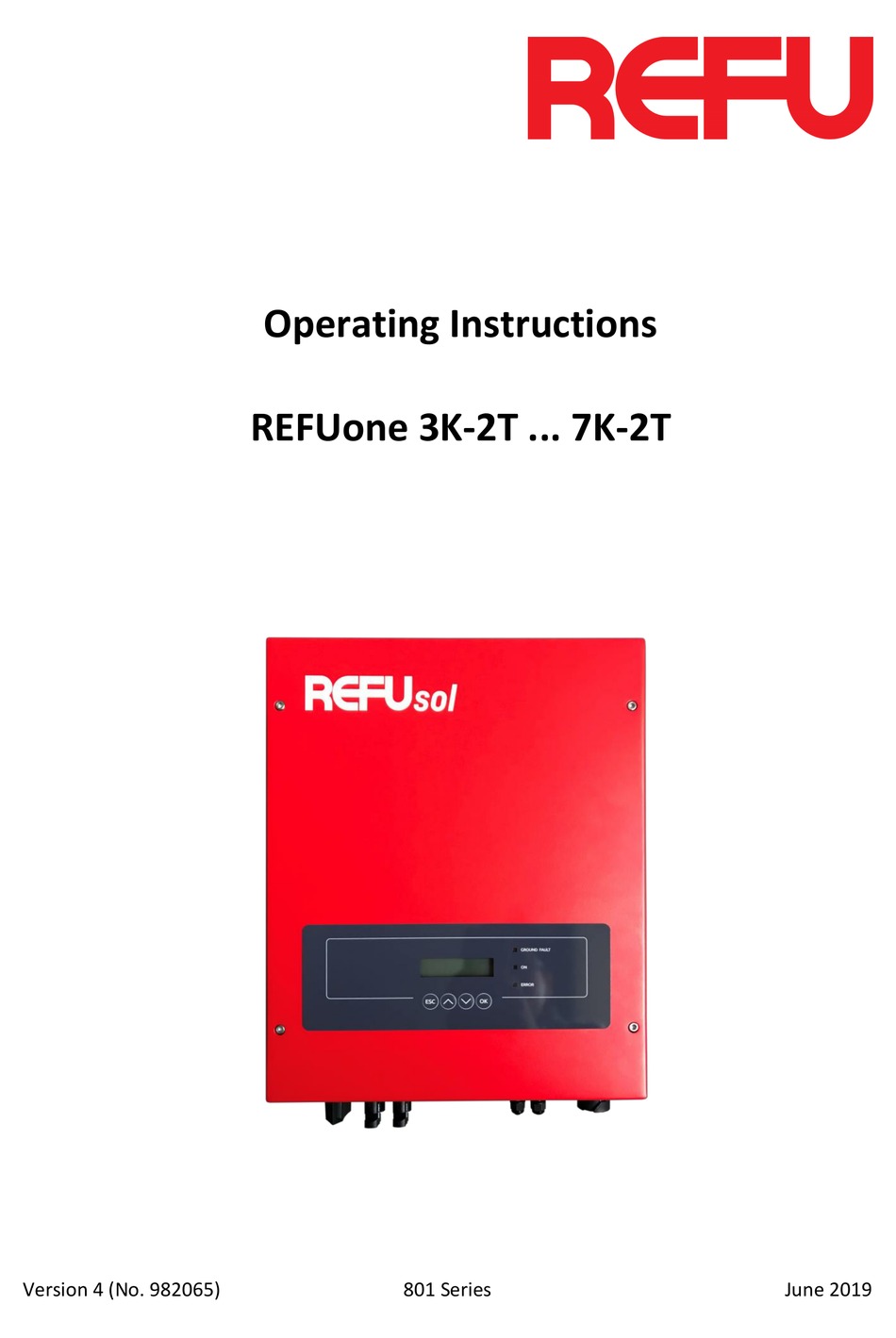REFU 801 SERIES OPERATING INSTRUCTIONS MANUAL Pdf Download ManualsLib REFU 801 SERIES OPERATING INSTRUCTIONS MANUAL Pdf Download ManualsLib