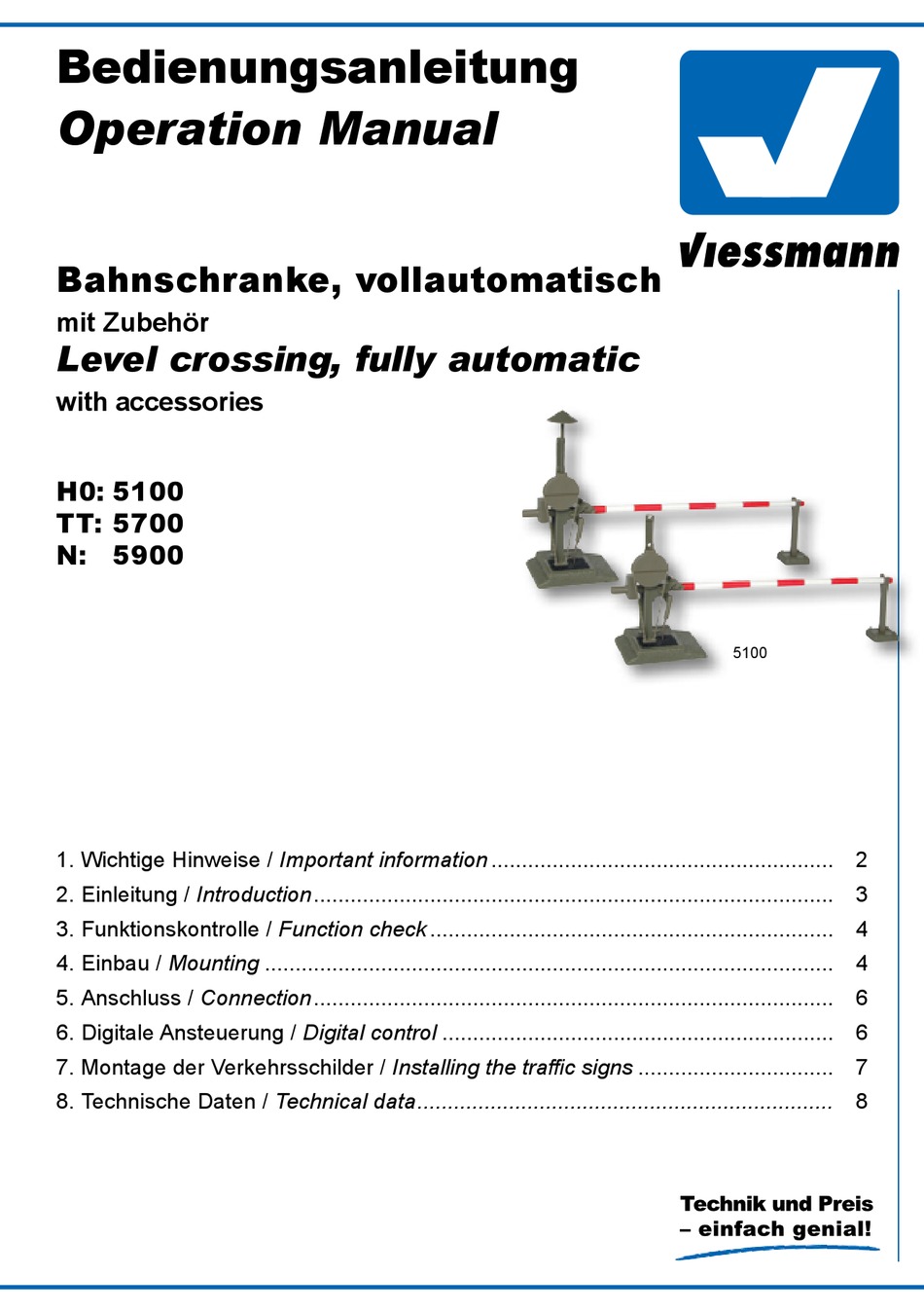 entièrement automatique #neu OVP # Viessmann 5100 HO bahnschranke 