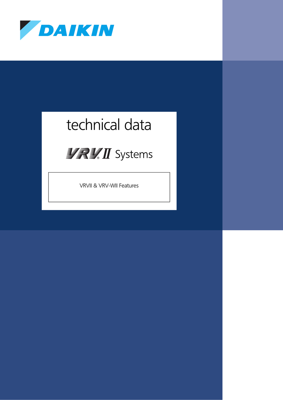 DAIKIN VRV II SERIES TECHNICAL DATA MANUAL Pdf Download | ManualsLib