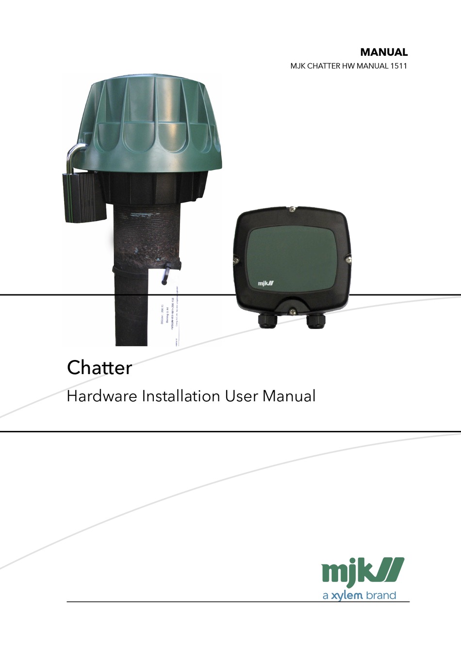 XYLEM MJK CHATTER HARDWARE INSTALLATION USER MANUAL Pdf Download ManualsLib