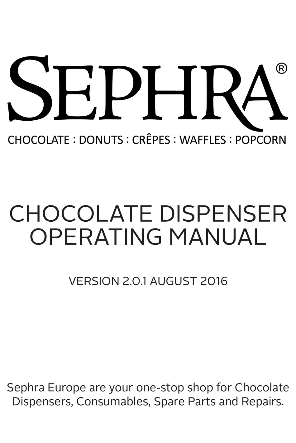 Sephra Hot Chocolate Dispenser 5 Litre Gold