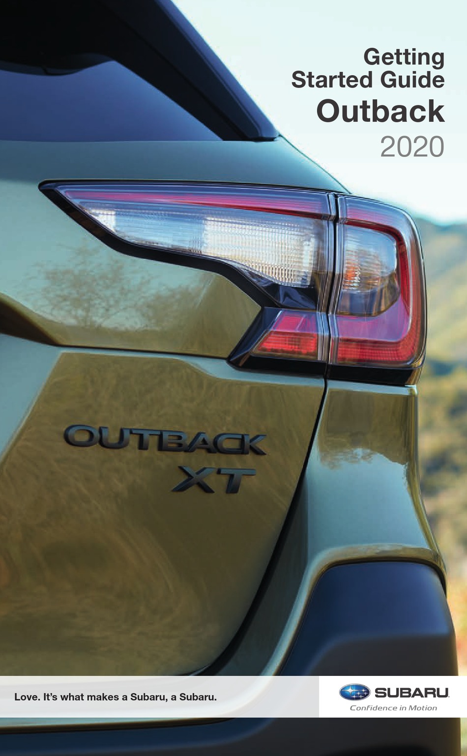 Subaru Outback 2020 Getting Started Manual Pdf Download Manualslib