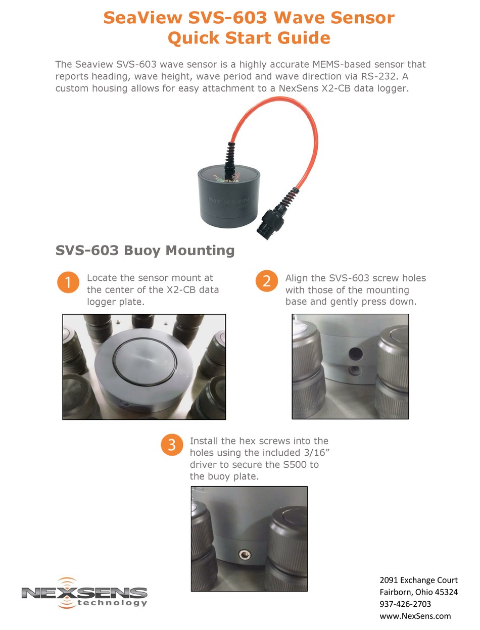 SEAVIEW SVS603 QUICK START MANUAL Pdf Download ManualsLib