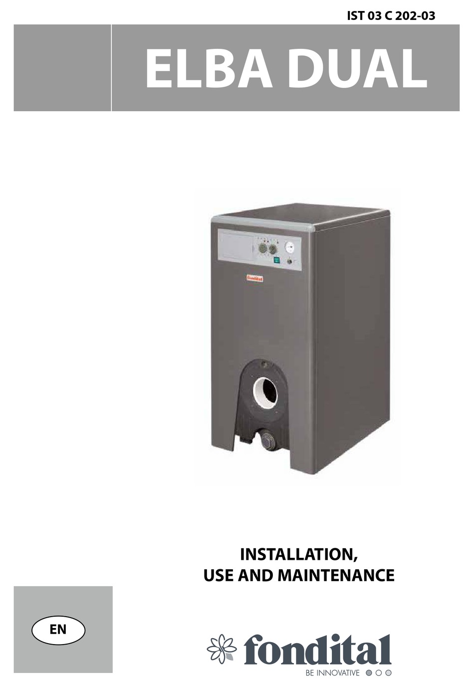 FONDITAL ELBA DUAL INSTALLATION, USE AND MAINTENANCE MANUAL Pdf ...