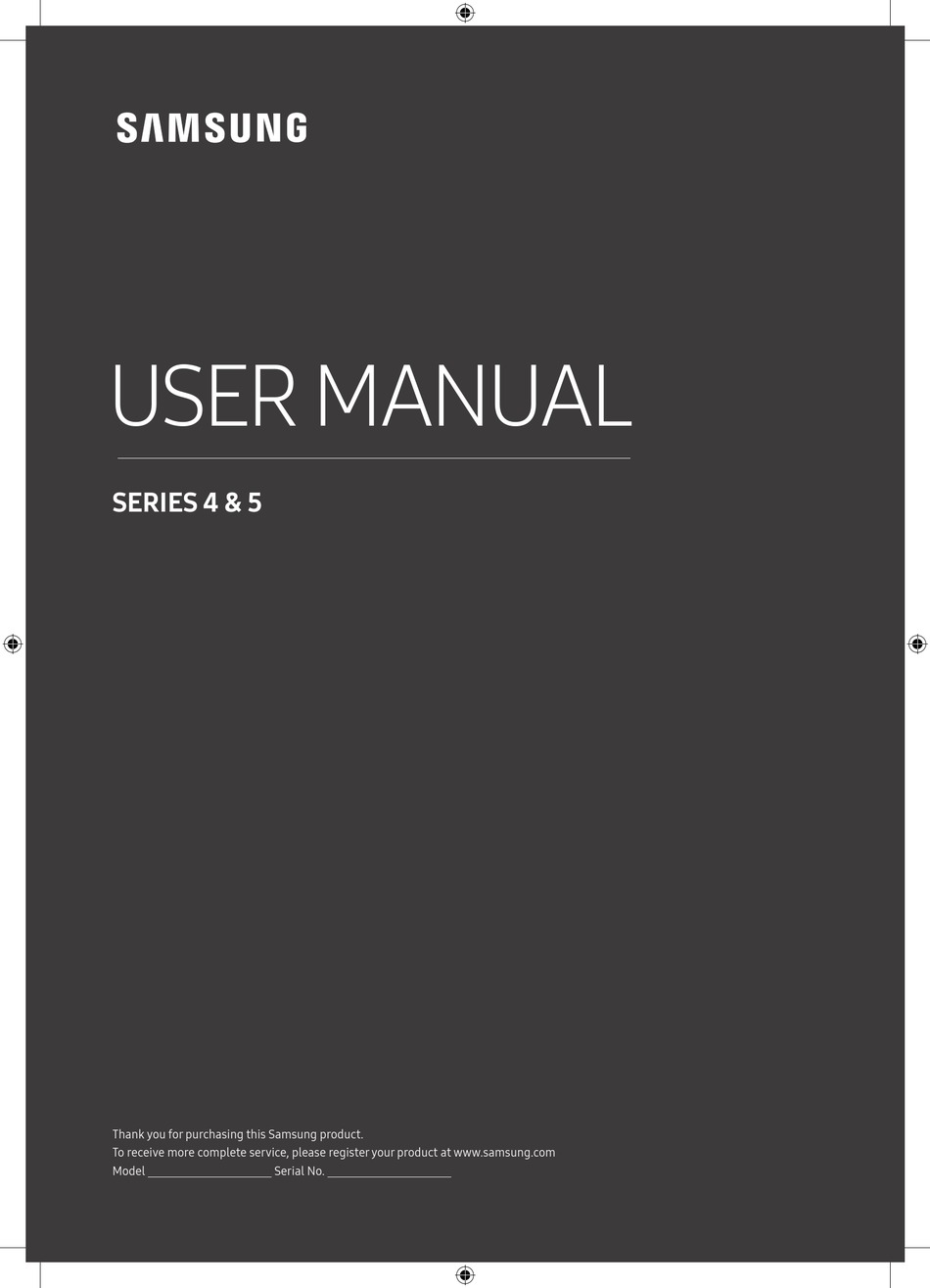 SAMSUNG 5 SERIES USER MANUAL Pdf Download | ManualsLib