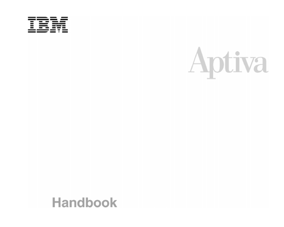 IBM APTIVA HANDBOOK Pdf Download | ManualsLib