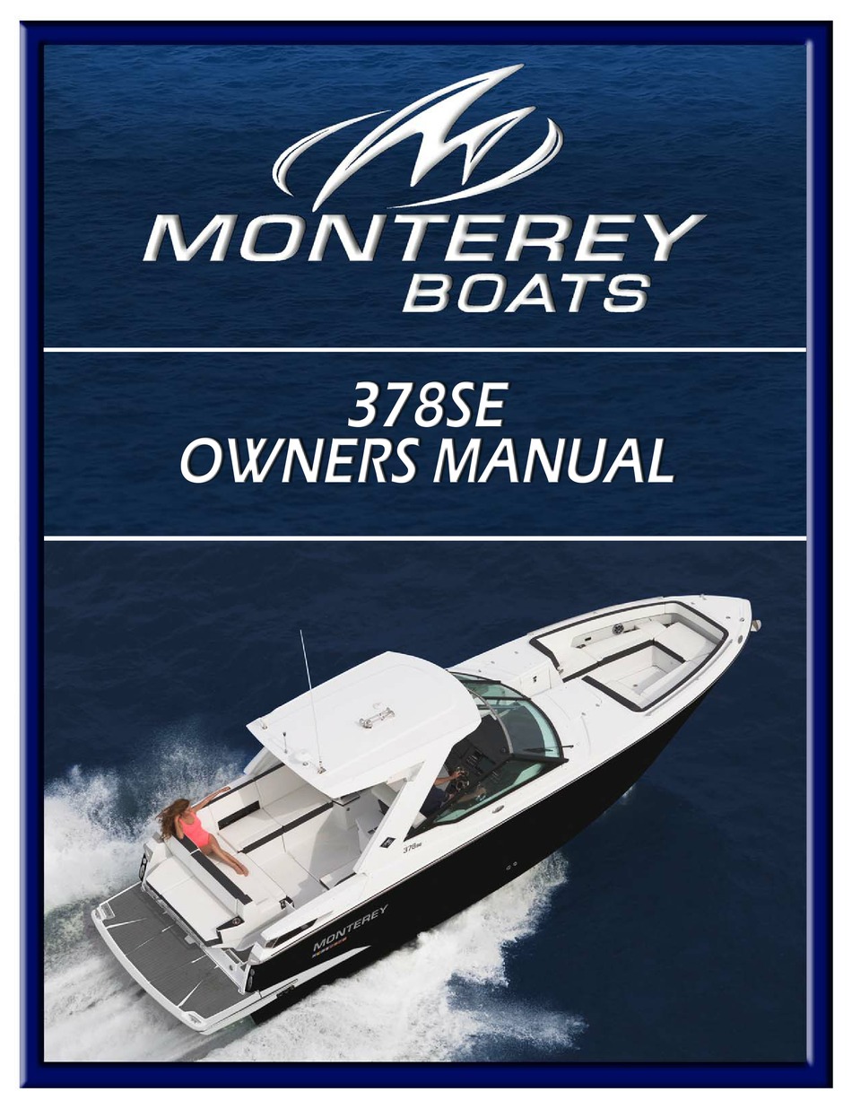 Monterey Boats 378se Owner S Manual Pdf