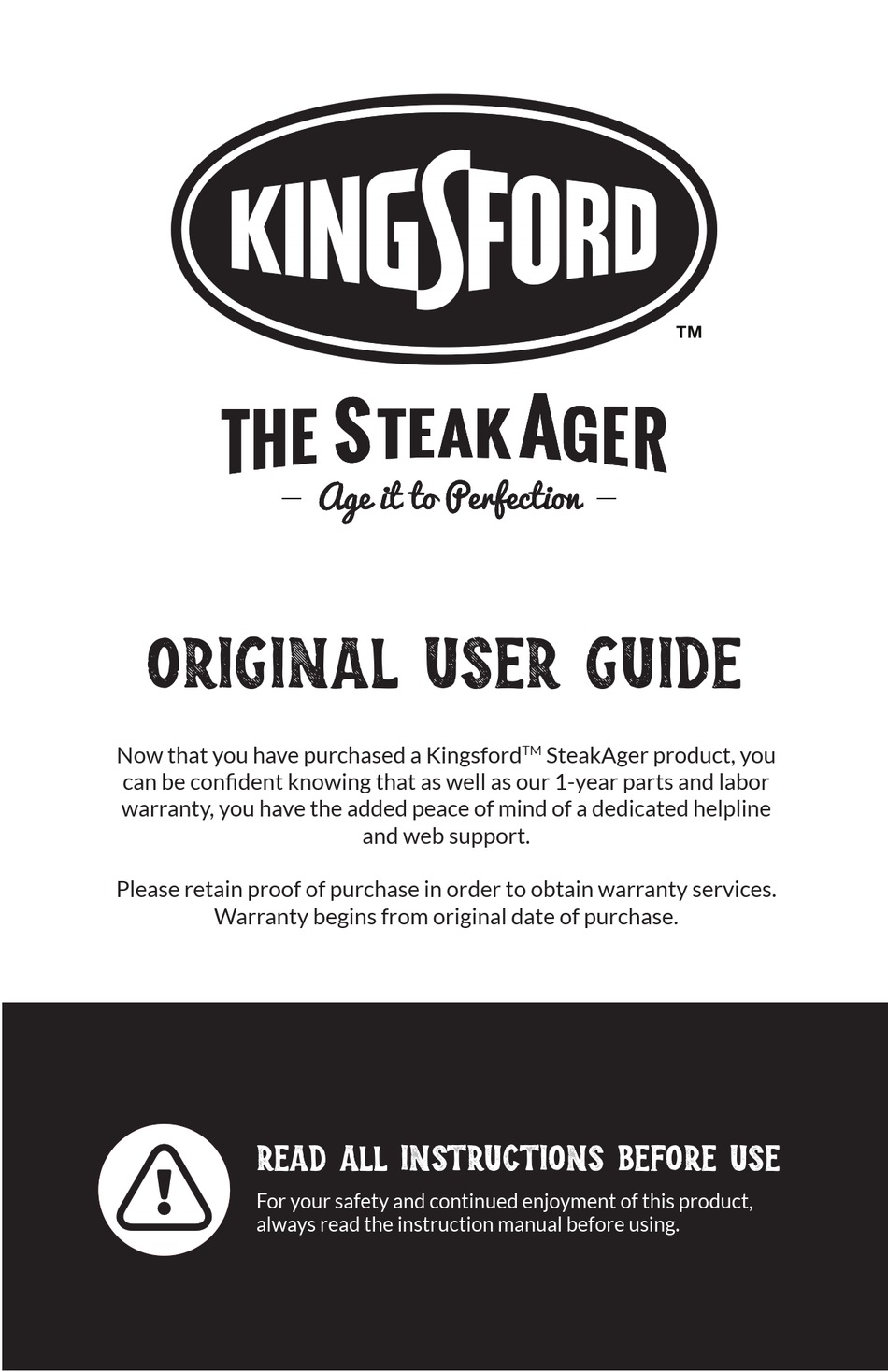KINGSFORD STEAKAGER USER MANUAL Pdf Download ManualsLib